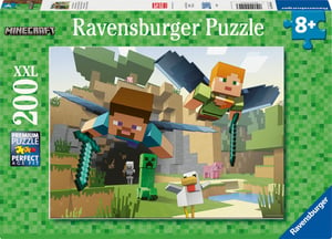 Ravensburger Minecraft Zvieracie dobrodružstvá XXL puzzle s 200 dielikmi pre deti od 8 rokov