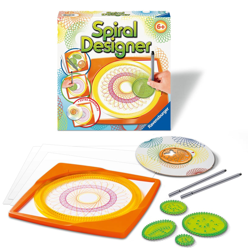 Ravensburger Spiral Designer kreatív súprava pre deti od 6 rokov na kreslenie špirálových obrázkov a mandál
