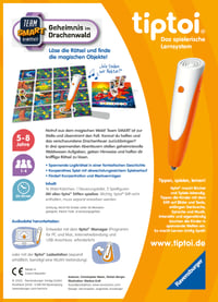 Ravensburger tiptoi 00224 Team Smart Ermittelt logická spoločenská hra pre deti – Tajomstvo dračieho lesa, od 5 rokov 10
