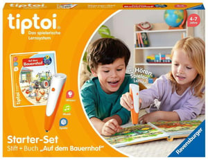Ravensburger tiptoi početni komplet - olovka i knjiga o farmi - za uzrast od 4 godine naviše