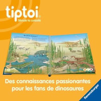 Ravensburger tiptoi Štartovacia sada – Interaktívne pero + Kniha Objavovanie dinosaurov – Francúzska verzia – Elektronická vzdelávacia hra bez obrazovky 3