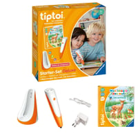 Ravensburger Tiptoi štartovacia súprava Deluxe s elektronickým perom, nabíjacou stanicou a obrázkovou knihou o zvieratkách, francúzska verzia, elektronická vzdelávacia hra od 3 rokov 3