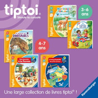 Ravensburger Tiptoi štartovacia súprava Deluxe s elektronickým perom, nabíjacou stanicou a obrázkovou knihou o zvieratkách, francúzska verzia, elektronická vzdelávacia hra od 3 rokov 7