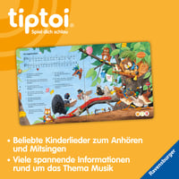 Ravensburger tiptoi Štartovacia sada Plus 00159 Pero a kniha Najkrajšie detské pesničky s nabíjacou stanicou, súprava od 3 rokov 6