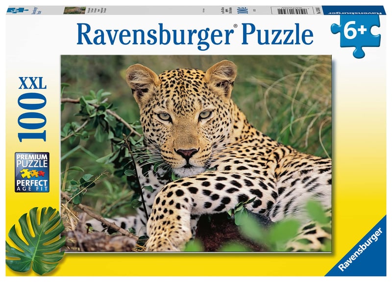 Ravensburger VIO a Leopard 100 XXL dielikové puzzle pre deti od 6 rokov - 13345 Skladačka