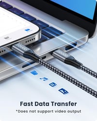 RAVIAD USB-C to Lightning kábel 2m MFi tanúsított gyorstöltéshez iPhone 11/12/13/Pro/Max 5
