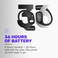 Raycon Essential Open Ear vezeték nélküli fülhallgató, 36 órás akkumulátor - fekete 4