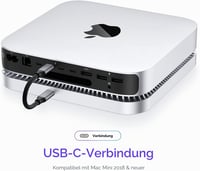 RayCue Mac Mini Hub USB-C állvány SSD tárolóval M1 M2 kompatibilis 4