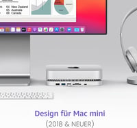 RayCue Mac Mini Hub USB-C állvány SSD tárolóval M1 M2 kompatibilis 7