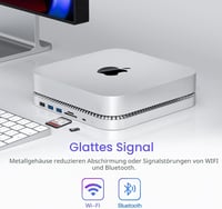RayCue Mac Mini Hub USB-C állvány SSD tárolóval M1 M2 kompatibilis 5