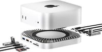 RayCue Mac Mini M4 dokkoló alumínium állvánnyal, HDMI hub, SSD ház és USB-C töltéssel 1
