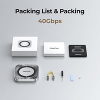 RayCue Mac Mini M4/M4 Pro alumínium hub állvánnyal, NVMe SSD tárolóval, USB-A, USB-C és audio jack 8