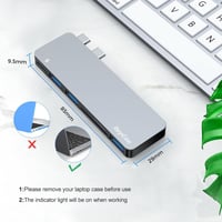 RayCue USB-C Hub MacBook Pro/Air M1 3 USB 3.0 + SD/TF olvasó 1