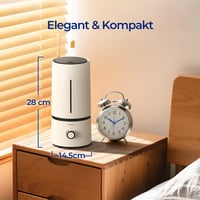 raydrop 1,7L ultrahangos párásító, csendes, kompakt, automatikus leállítás - 1.7 L, White 2