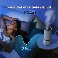 raydrop 1,7L ultrahangos párásító, csendes, kompakt, automatikus leállítás - 1.7 L, White 5