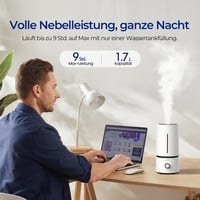 raydrop 1,7L ultrahangos párásító, csendes, kompakt, automatikus leállítás - 1.7 L, White 3