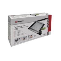 Rayher 69133000 rezačka papiera 2 v 1 s pákovým a kotúčovým rezom, max. dĺžka rezu 320 mm, 54,3x39x7,8 cm, priehľadná/čierna 2