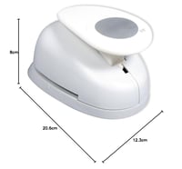 Rayher 8963900 Raznica s motívom kruhu, ø 6,35 cm, na papier a kartón do 200 g/m², priehľadná 5