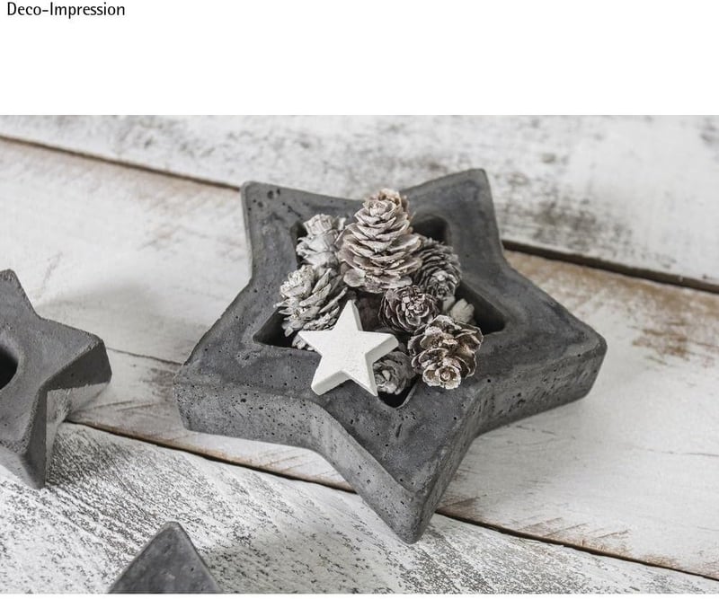 Rayher Csillag Öntőforma 21,5 cm Beton Ékszer Gyanta Öntéshez PET Anyag - 21,5 cm ø