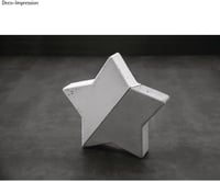 Rayher Csillag Öntőforma 21,5 cm Beton Ékszer Gyanta Öntéshez PET Anyag - 21,5 cm ø 5