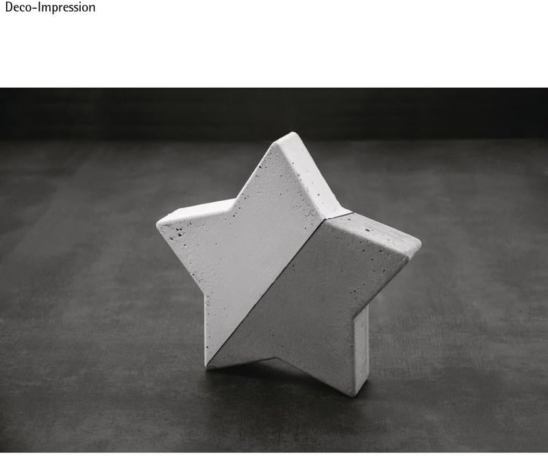 Rayher Csillag Öntőforma 21,5 cm Beton Ékszer Gyanta Öntéshez PET Anyag - 21,5 cm ø
