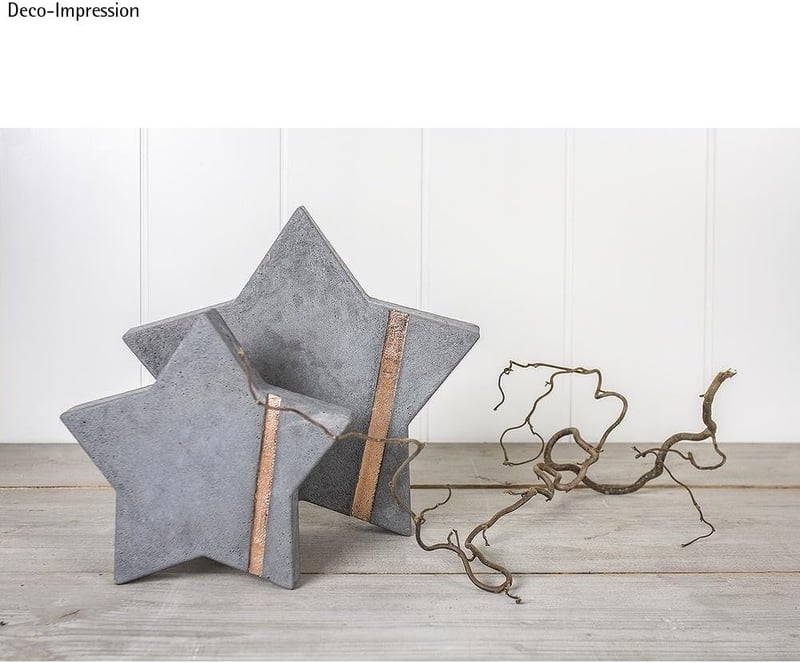 Rayher Csillag Öntőforma 21,5 cm Beton Ékszer Gyanta Öntéshez PET Anyag - 21,5 cm ø