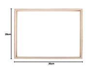 Rayher drevený rám na fotky so stojanom, prírodný, 35x26x4 cm, s dvojitým akrylovým sklom, 3D rám na fotografie, drevo s certifikátom FSC, 62927505 5