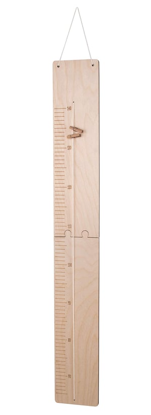 Drevený výškomer Rayher 60-140 cm, FSC Mix Credit, prírodná farba, 2 kusy na lepenie, maľovanie a dekorovanie