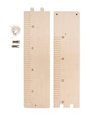 Drevený výškomer Rayher 60-140 cm, FSC Mix Credit, prírodná farba, 2 kusy na lepenie, maľovanie a dekorovanie 2