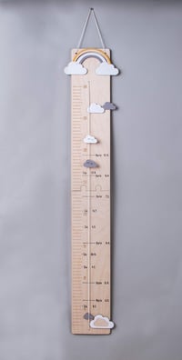 Drevený výškomer Rayher 60-140 cm, FSC Mix Credit, prírodná farba, 2 kusy na lepenie, maľovanie a dekorovanie 5