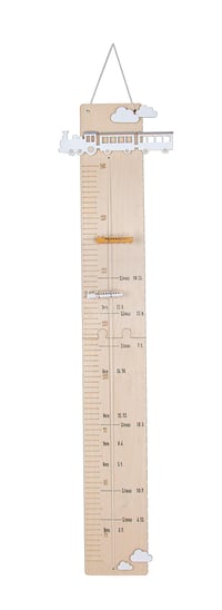 Drevený výškomer Rayher 60-140 cm, FSC Mix Credit, prírodná farba, 2 kusy na lepenie, maľovanie a dekorovanie 3