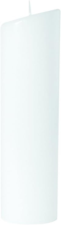 Rayher 3141300 oválna parafínová sviečka, biela, 235x65 mm (22,3 x 7 x 4,5 cm) — jemné obitie na spodnej časti (stav: pozri 2. obrázok) 1