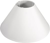 Rayher Kúpos Lámpaernyő 19cm E27 Fehér Asztali Álló Lámpa - altezza 16,0 cm, White 1