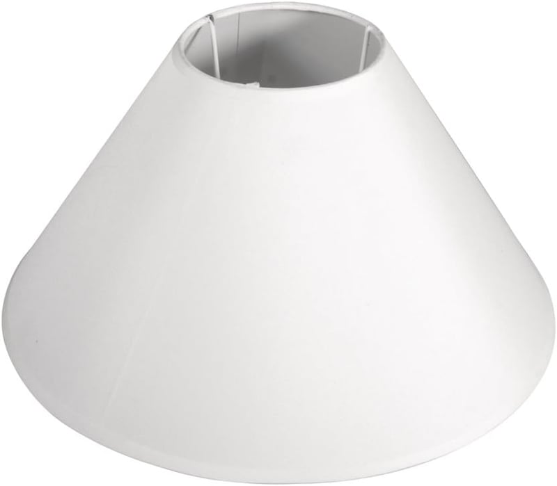 Rayher Kúpos Lámpaernyő 19cm E27 Fehér Asztali Álló Lámpa - altezza 16,0 cm, White