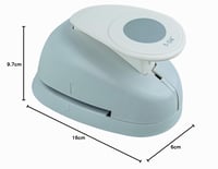 Perforator cu model Rayher, formă rotundă, diametru 3,16 cm, pentru hârtie și carton de max. 200 g/m², blister, 1 bucată 5