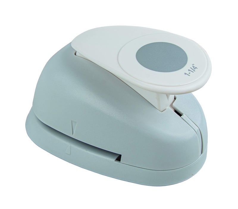 Perforator cu model Rayher, formă rotundă, diametru 3,16 cm, pentru hârtie și carton de max. 200 g/m², blister, 1 bucată