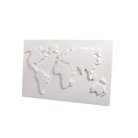Matriță de turnare Rayher Hartă Mondială 20x30 cm Silicon transparent pentru ipsos, rășină, decorațiuni DIY 4