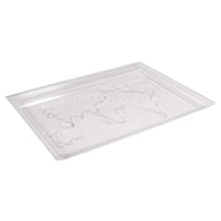 Matriță de turnare Rayher Hartă Mondială 20x30 cm Silicon transparent pentru ipsos, rășină, decorațiuni DIY 2