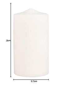 Rayher svijeća stup – promjer 7 cm, visina 20 cm – krem ukrasna svijeća 4
