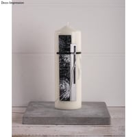 Rayher svijeća stup – promjer 7 cm, visina 20 cm – krem ukrasna svijeća 3