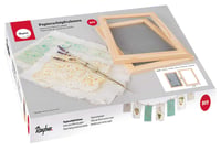 Ramă pentru sită de hârtie Rayher, natur, 30 x 21 cm, potrivită pentru hârtie de până la 25 x 16 cm, pentru fabricarea hârtiei artizanale 2
