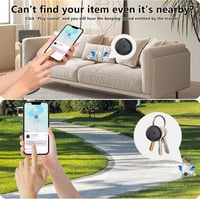 Raykit Android Tracker Tag, inteligentný lokalizačný prívesok kompatibilný s aplikáciou Find Hub, s hlasitosťou 80 dB, vymeniteľnou batériou a odolnosťou voči vode IP67, vhodný na batožinu a ruksaky 4
