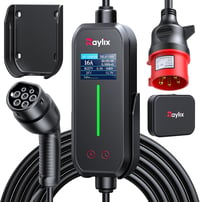Raylix 11 kW mobil töltődoboz Type 2 kábellel, 7m, 3 fázis, áramszabályozás 1