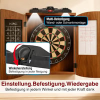 RAYNA GAMES Lézeres Dartvonalas Jelölő Állítható Dobóvonalhoz Elektronikus és Szövetdarthoz 4
