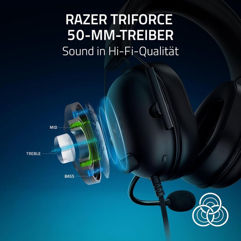 Razer BlackShark V2 X PlayStation Vezetékes Gaming Headset Mikrofon Zajszűréssel - black, BlackShark V2 X | Playstation