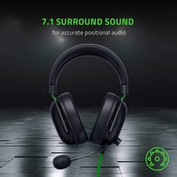 Razer BlackShark V2 X vezetékes e sport fejhallgató Triforce 50 mm hangszóró passzív zajszűréssel 7.1 térhangzás kardioid mikrofon fekete 7