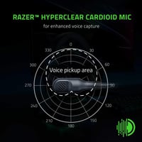Razer BlackShark V2 X vezetékes e sport fejhallgató Triforce 50 mm hangszóró passzív zajszűréssel 7.1 térhangzás kardioid mikrofon fekete 4