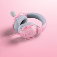 Căști de gaming cu fir Razer BlackShark V2 X - Difuzoare Triforce 50 mm, sunet surround 7.1, microfon cardioid HyperClear, anulare pasivă a zgomotului, Quartz Pink 2