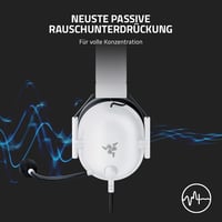 Káblový headset pre e-šport Razer BlackShark V2 X – 50 mm meniče Triforce, priestorový zvuk 7.1, kardioidný mikrofón Hyperclear, pasívne potlačenie hluku, biely 5