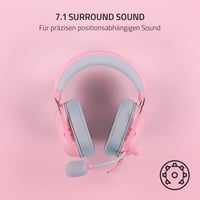 Căști de gaming cu fir Razer BlackShark V2 X - Difuzoare Triforce 50 mm, sunet surround 7.1, microfon cardioid HyperClear, anulare pasivă a zgomotului, Quartz Pink 8
